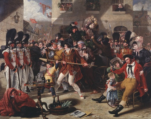 Chairing the Member 1828 by Benjamin Robert Haydon 1786-1846